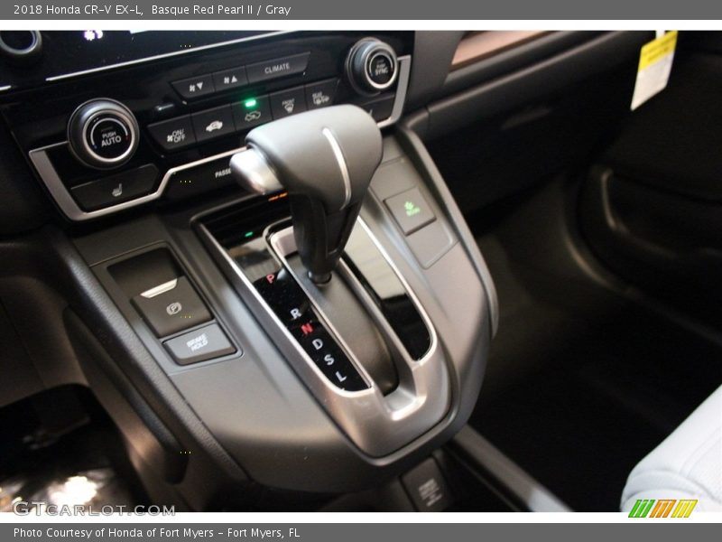 Basque Red Pearl II / Gray 2018 Honda CR-V EX-L