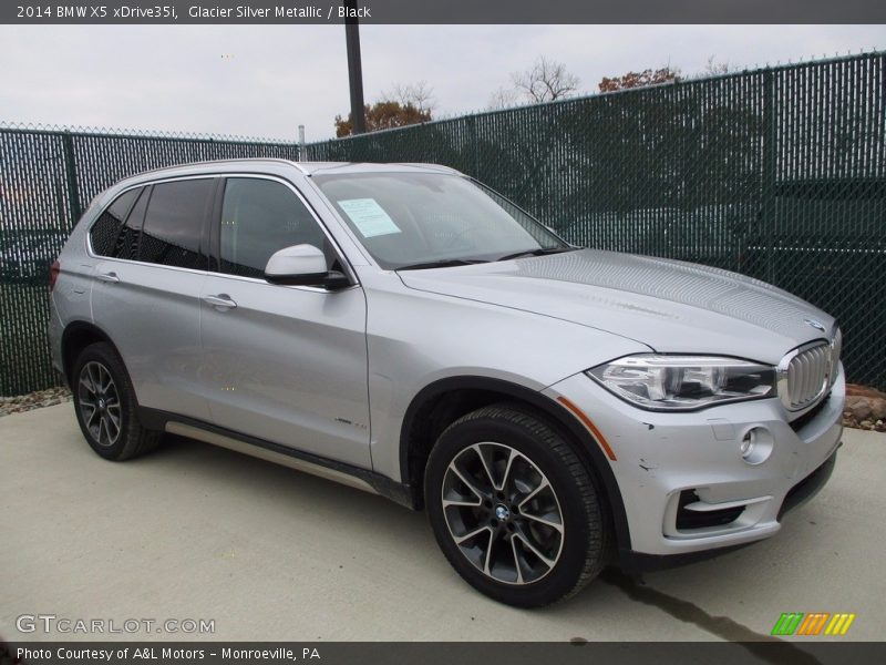 Glacier Silver Metallic / Black 2014 BMW X5 xDrive35i