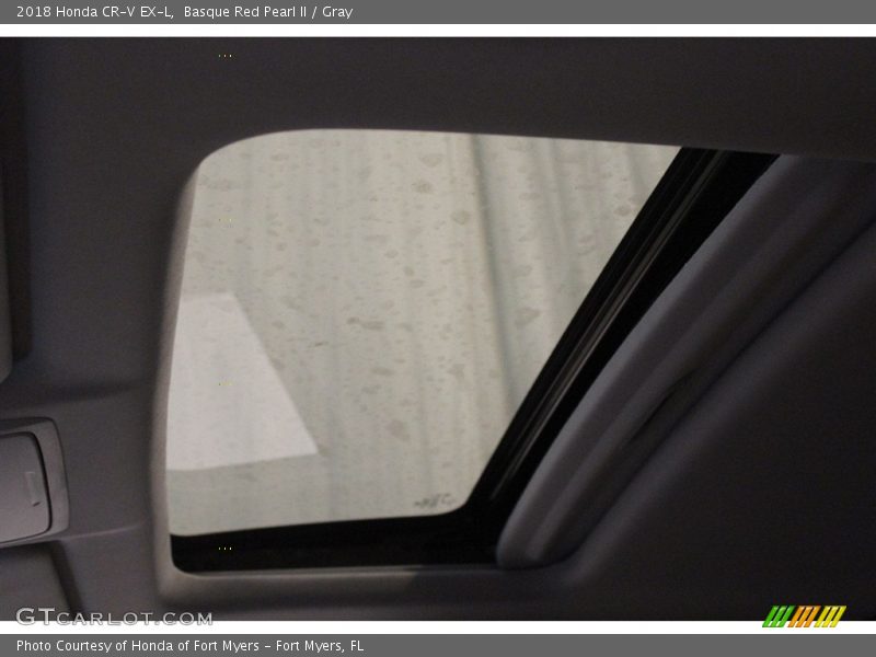 Basque Red Pearl II / Gray 2018 Honda CR-V EX-L