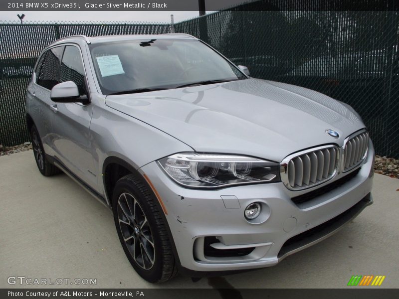 Glacier Silver Metallic / Black 2014 BMW X5 xDrive35i