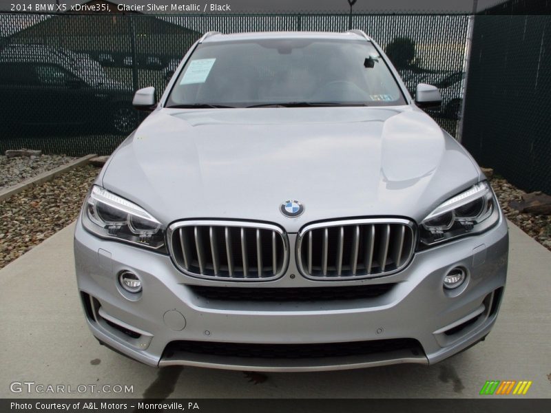 Glacier Silver Metallic / Black 2014 BMW X5 xDrive35i