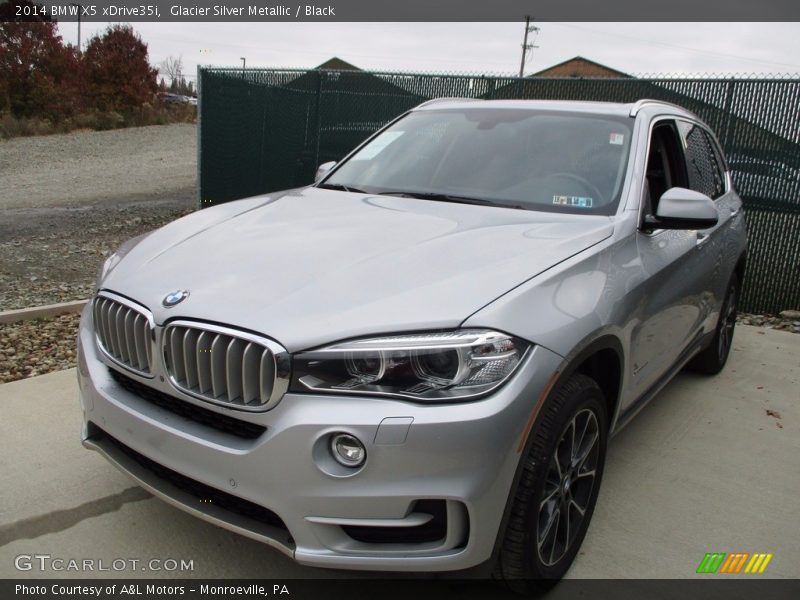 Glacier Silver Metallic / Black 2014 BMW X5 xDrive35i