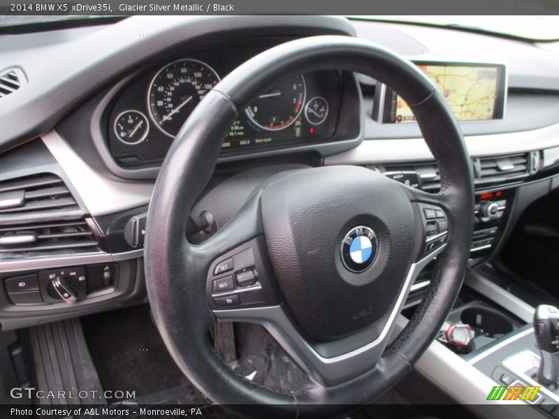 Glacier Silver Metallic / Black 2014 BMW X5 xDrive35i