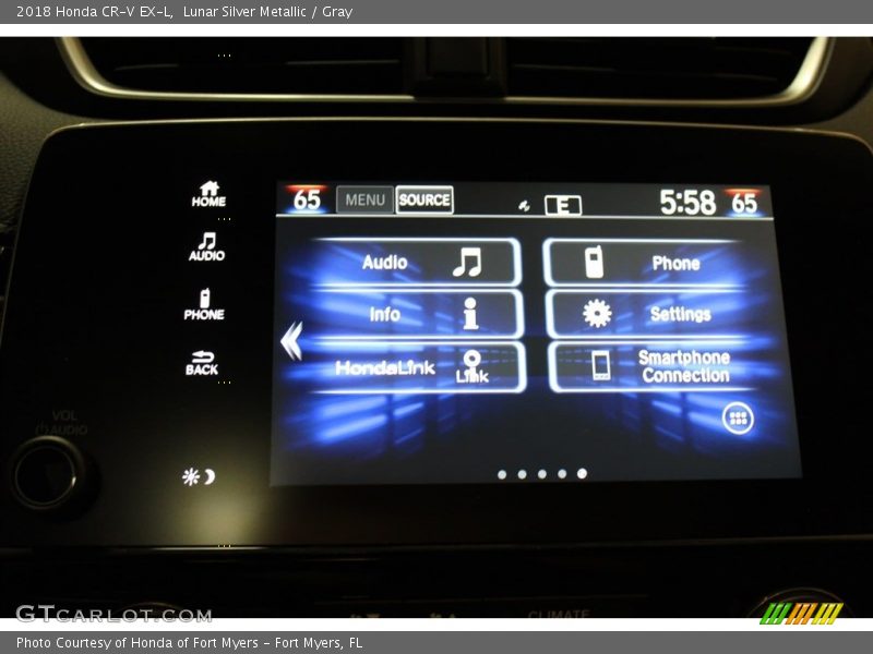 Lunar Silver Metallic / Gray 2018 Honda CR-V EX-L