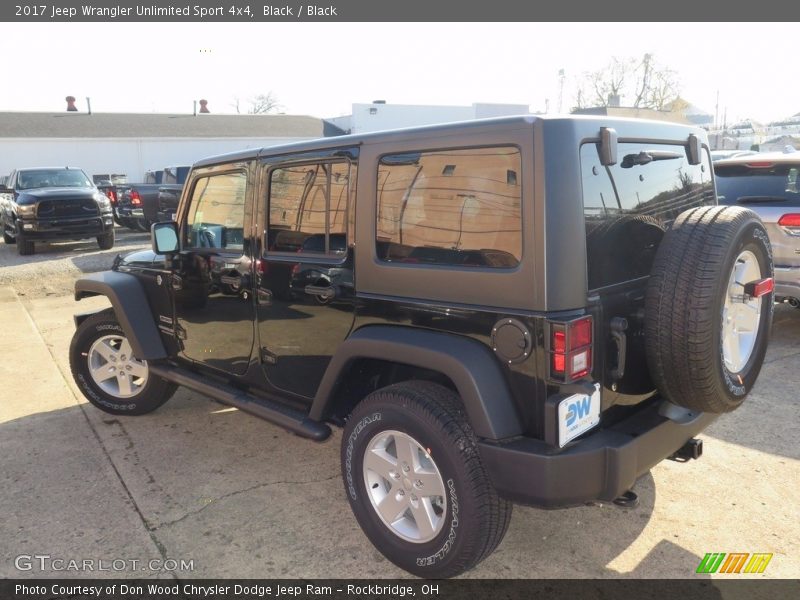 Black / Black 2017 Jeep Wrangler Unlimited Sport 4x4