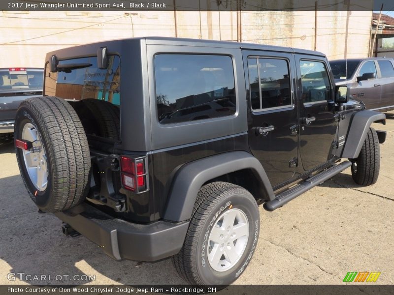 Black / Black 2017 Jeep Wrangler Unlimited Sport 4x4