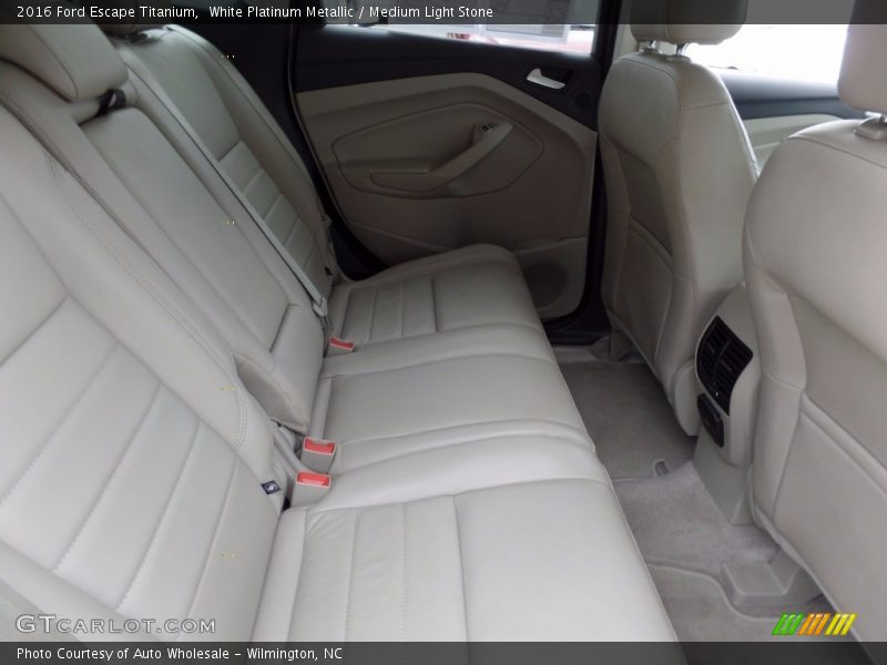White Platinum Metallic / Medium Light Stone 2016 Ford Escape Titanium