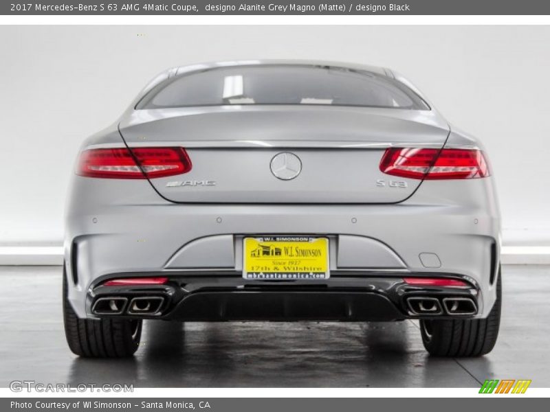 designo Alanite Grey Magno (Matte) / designo Black 2017 Mercedes-Benz S 63 AMG 4Matic Coupe