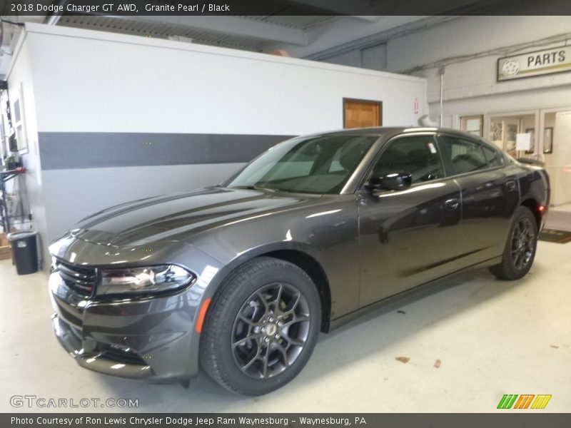 Granite Pearl / Black 2018 Dodge Charger GT AWD