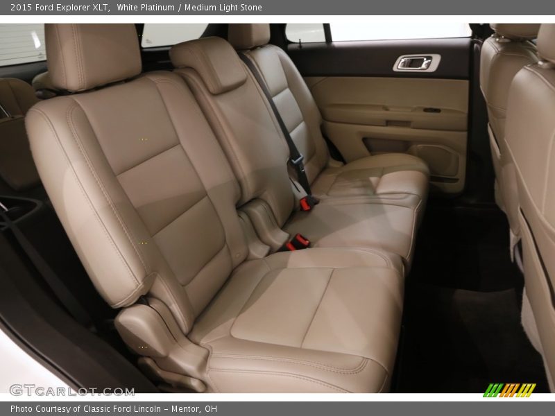 White Platinum / Medium Light Stone 2015 Ford Explorer XLT