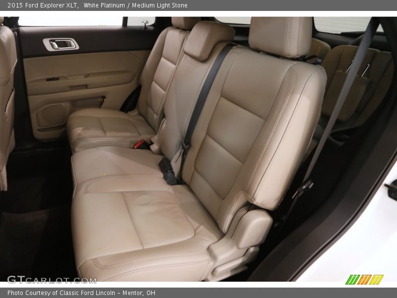 White Platinum / Medium Light Stone 2015 Ford Explorer XLT