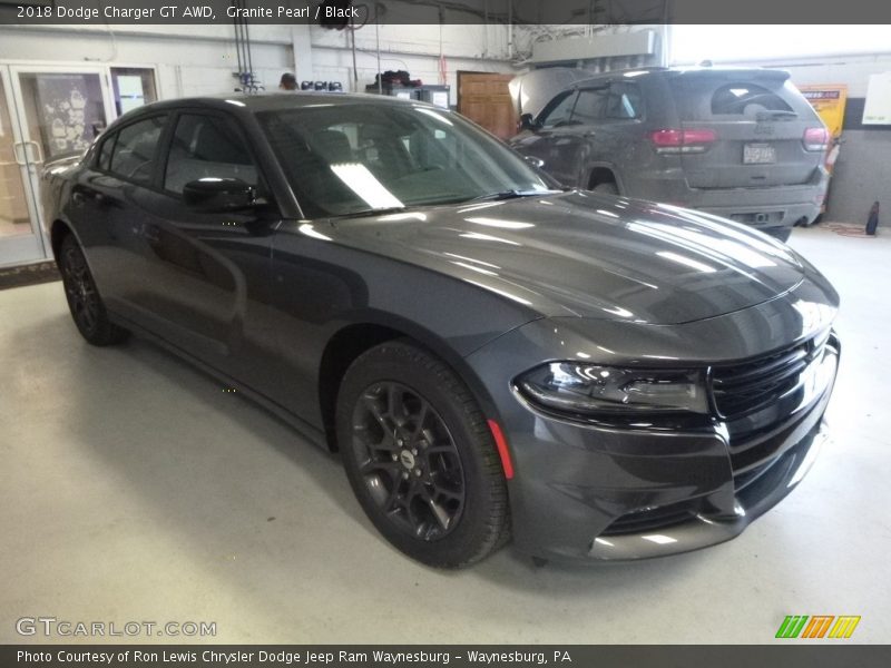 Granite Pearl / Black 2018 Dodge Charger GT AWD