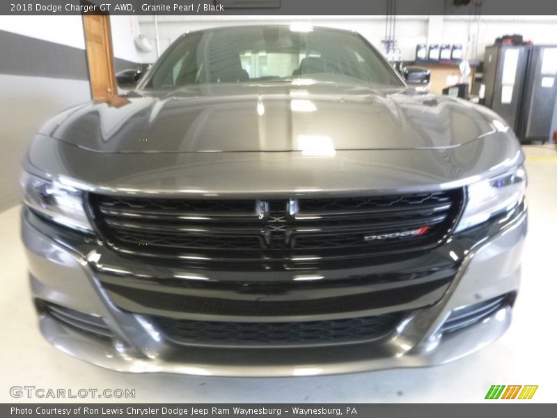 Granite Pearl / Black 2018 Dodge Charger GT AWD