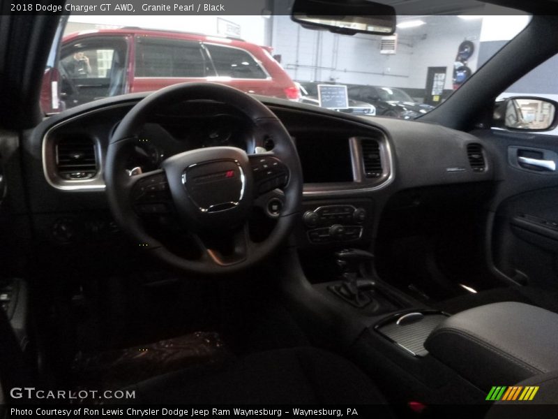 Granite Pearl / Black 2018 Dodge Charger GT AWD
