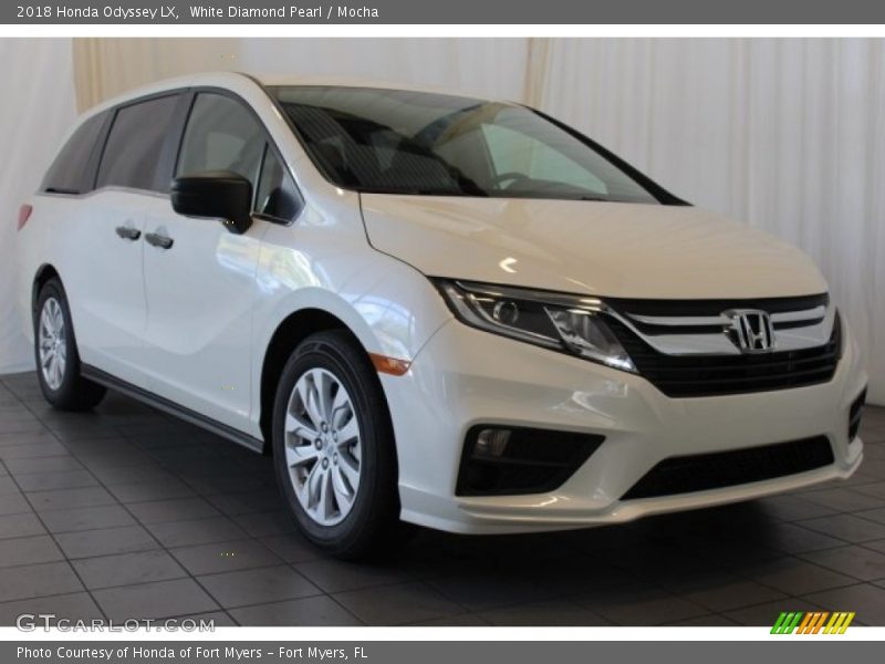 White Diamond Pearl / Mocha 2018 Honda Odyssey LX