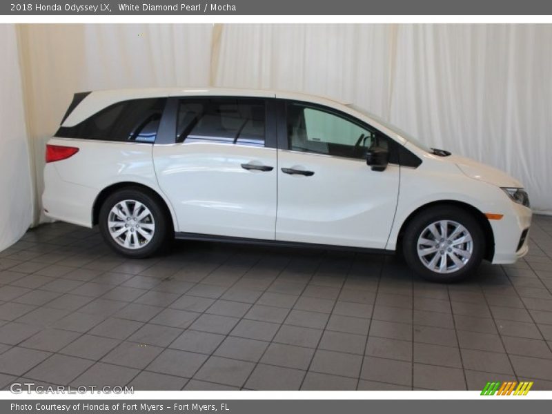 White Diamond Pearl / Mocha 2018 Honda Odyssey LX