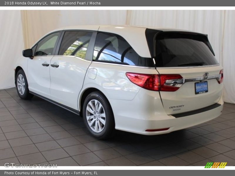 White Diamond Pearl / Mocha 2018 Honda Odyssey LX