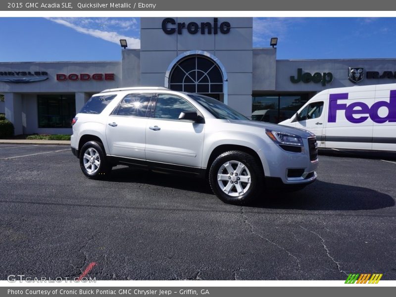 Quicksilver Metallic / Ebony 2015 GMC Acadia SLE