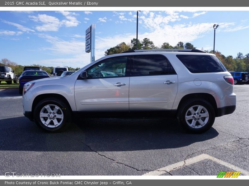 Quicksilver Metallic / Ebony 2015 GMC Acadia SLE