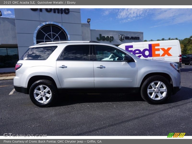 Quicksilver Metallic / Ebony 2015 GMC Acadia SLE
