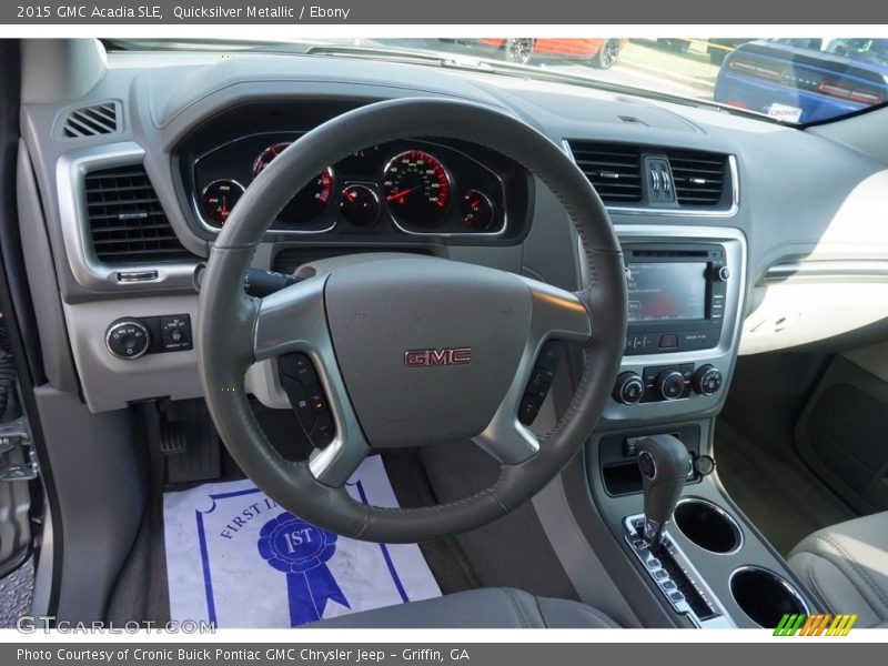 Quicksilver Metallic / Ebony 2015 GMC Acadia SLE