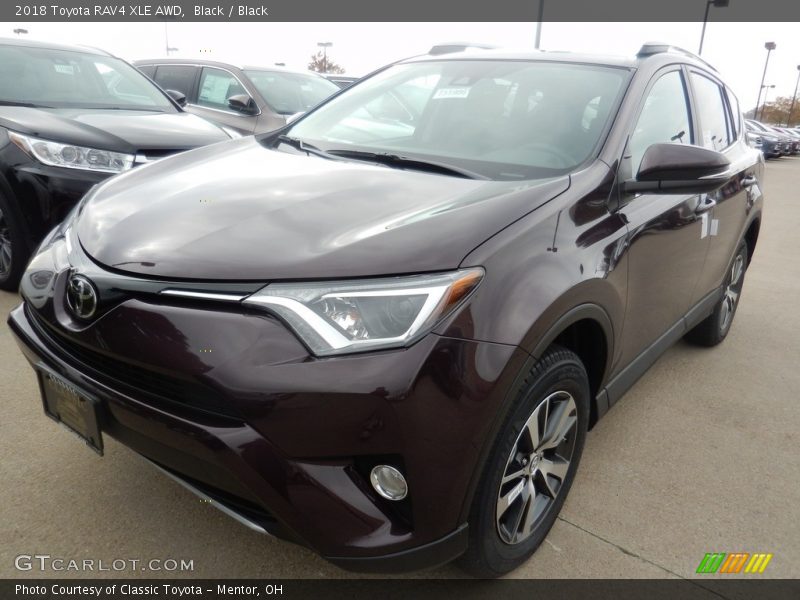Black / Black 2018 Toyota RAV4 XLE AWD