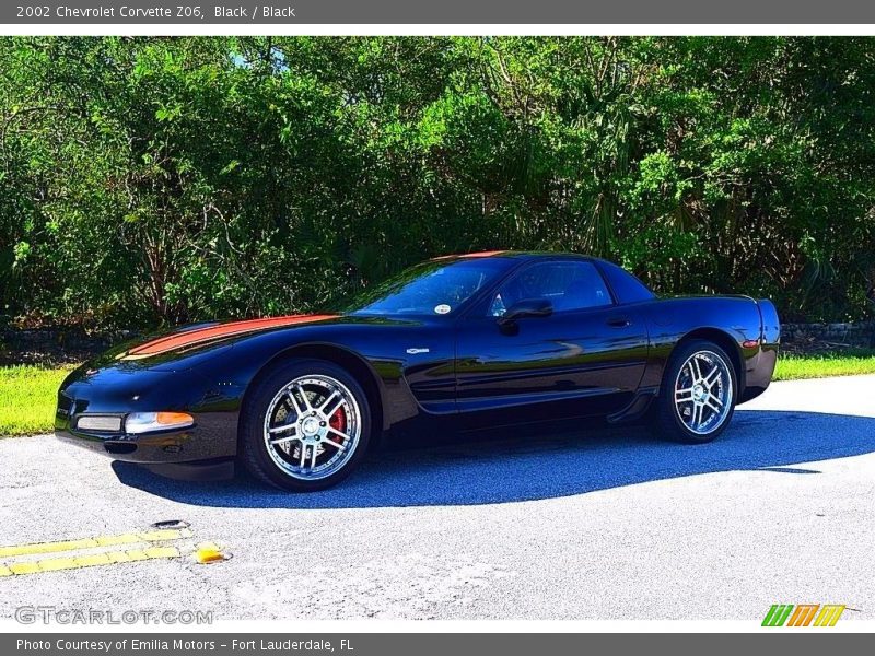 Black / Black 2002 Chevrolet Corvette Z06