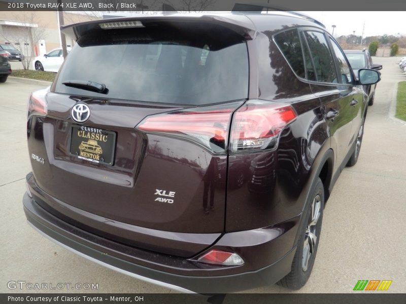 Black / Black 2018 Toyota RAV4 XLE AWD