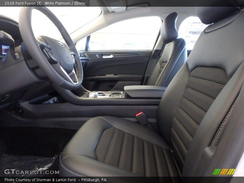 White Platinum / Ebony 2018 Ford Fusion SE