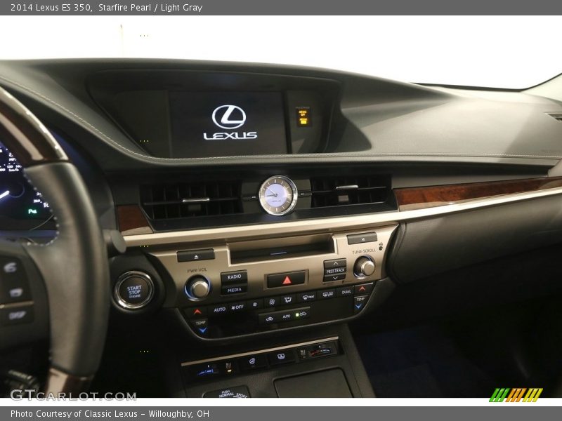 Starfire Pearl / Light Gray 2014 Lexus ES 350