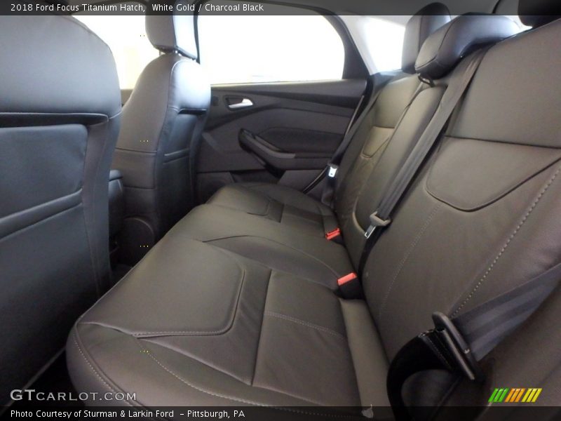 White Gold / Charcoal Black 2018 Ford Focus Titanium Hatch