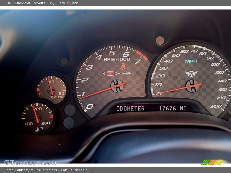 Black / Black 2002 Chevrolet Corvette Z06