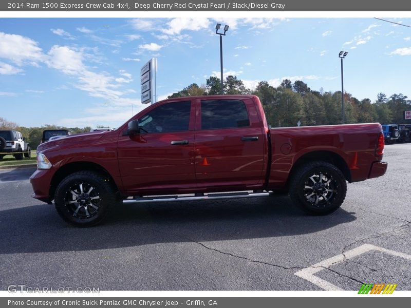 Deep Cherry Red Crystal Pearl / Black/Diesel Gray 2014 Ram 1500 Express Crew Cab 4x4