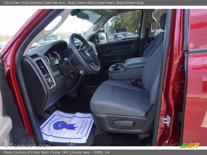 Deep Cherry Red Crystal Pearl / Black/Diesel Gray 2014 Ram 1500 Express Crew Cab 4x4