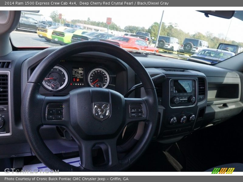Deep Cherry Red Crystal Pearl / Black/Diesel Gray 2014 Ram 1500 Express Crew Cab 4x4