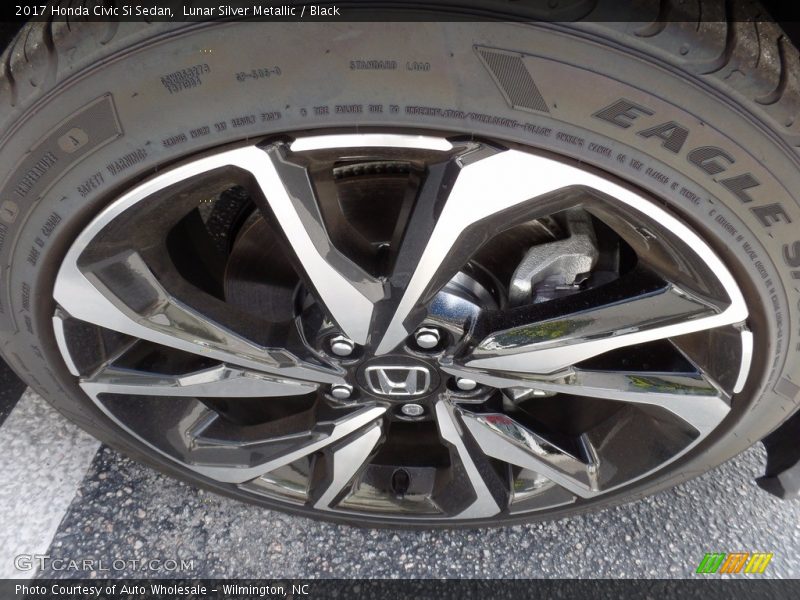 Lunar Silver Metallic / Black 2017 Honda Civic Si Sedan