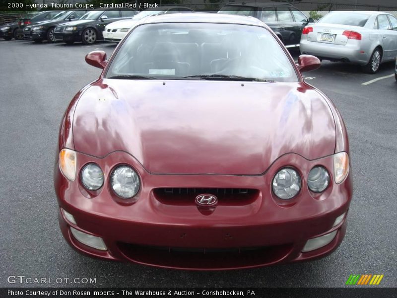 Cardinal Red / Black 2000 Hyundai Tiburon Coupe