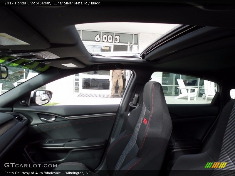 Lunar Silver Metallic / Black 2017 Honda Civic Si Sedan