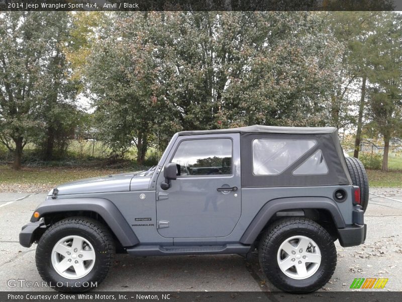 Anvil / Black 2014 Jeep Wrangler Sport 4x4
