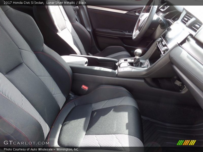 Lunar Silver Metallic / Black 2017 Honda Civic Si Sedan