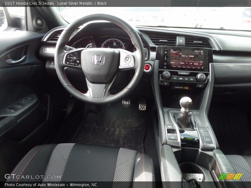 Lunar Silver Metallic / Black 2017 Honda Civic Si Sedan