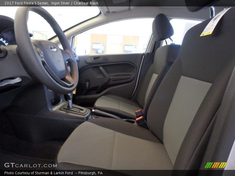 Ingot Silver / Charcoal Black 2017 Ford Fiesta S Sedan