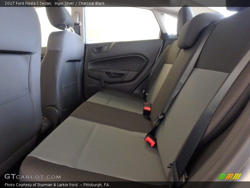 Ingot Silver / Charcoal Black 2017 Ford Fiesta S Sedan