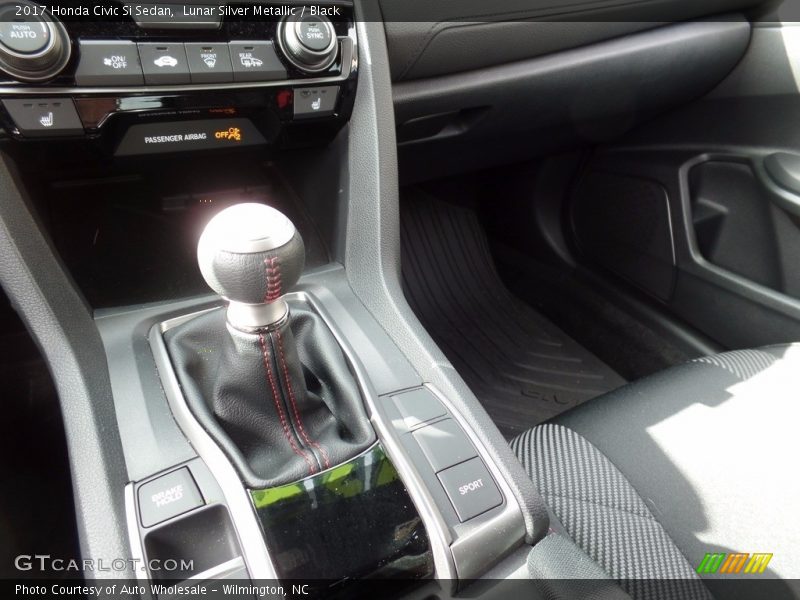 Lunar Silver Metallic / Black 2017 Honda Civic Si Sedan