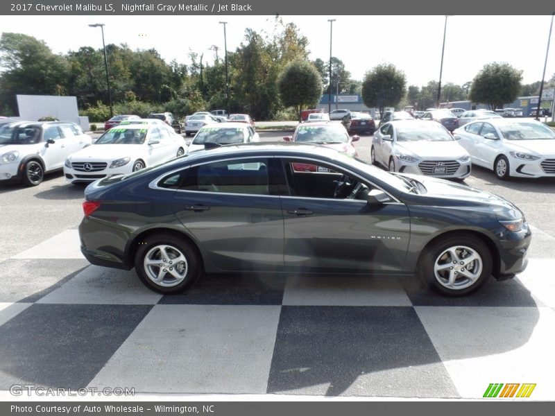Nightfall Gray Metallic / Jet Black 2017 Chevrolet Malibu LS