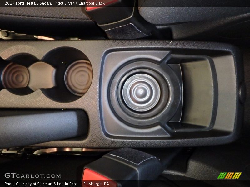 Ingot Silver / Charcoal Black 2017 Ford Fiesta S Sedan