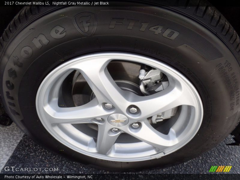 Nightfall Gray Metallic / Jet Black 2017 Chevrolet Malibu LS