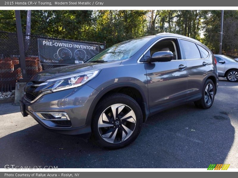Modern Steel Metallic / Gray 2015 Honda CR-V Touring