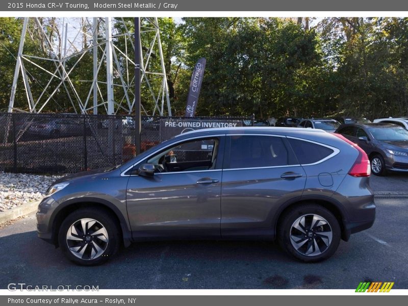 Modern Steel Metallic / Gray 2015 Honda CR-V Touring