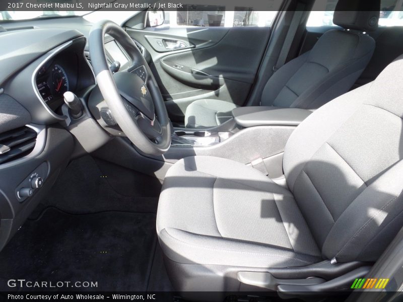 Nightfall Gray Metallic / Jet Black 2017 Chevrolet Malibu LS